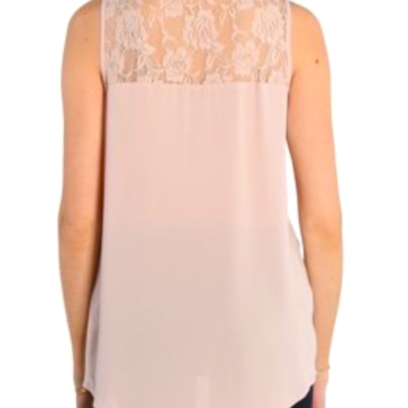 Vince Camuto hi-lo lacey sleeveless blouse size Large - Picture 2 of 7